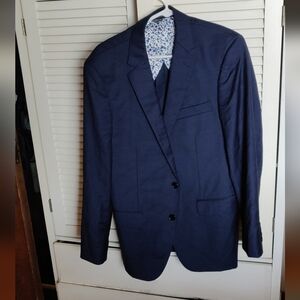 Indochina Scroggins NWOT Blue Sport Coat with Notch Lapel Structured Shoulder